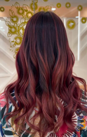 Classic Balayage in Red