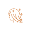 Smooth and shine hair icon