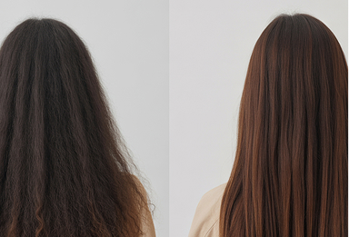 Before & After the Keratin Hair Treatment?