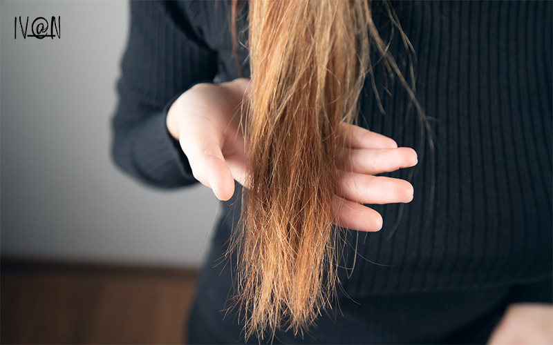 damaged hair ends