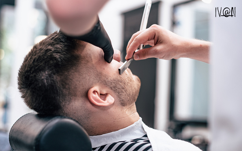 grooming session for a man